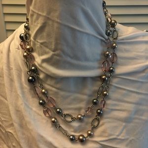 Lia Sophia Pearl and Bead long necklace